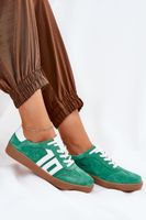 Sneaker Sportcipő Velúr Zöld Vinceza 79517