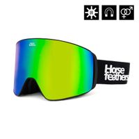 HORSEFEATHERS Okuliare na snowboard Lynx - black/mirror green