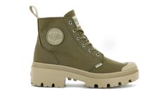 Palladium Pallabase Twill Ženy - Obuv Palladium - Zelená - 96907-204-M-5 - Size: 5