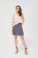 Marisse Printed Viscose Skirt L-Sc-3123 Navy