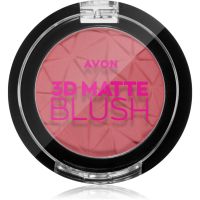 Avon 3D Matte rumenilo s mat efektom nijansa Warm Flush 3,6 g