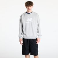 Bluza New Balance Stacked Logo French Hoodie Grey M