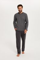 Balmer Men's Long Sleeves, Long Legs - Print/Graphite