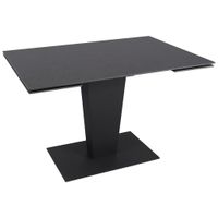 Novel JEDÁLENSKÝ STÔL, antracitová, čierna, 120-179/80/76 cm