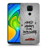 Silikónový čierny obal pre Xiaomi Redmi Note 9 - Grey Drift