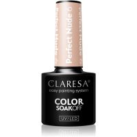 Claresa SoakOff UV/LED Color Perfect Nude gel lak za nohte odtenek 6 5 g