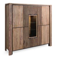 Livetastic VYSOKÁ KOMODA, indický palisander, prírodná farba, 150/150/45 cm