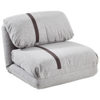 Livetastic ROZKLADACIE KRESLO, textil, svetlosivá