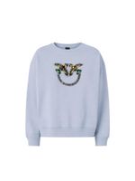 PINKO Sweater majica 'Nelly'  golublje plava / žuta / zlatna / srebro