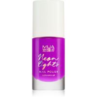 MUA Makeup Academy Neon Lights neon körömlakk árnyalat Ultraviolet 8 ml