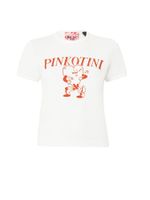 PINKO Majica 'INTENSO'  narančasto crvena / bijela