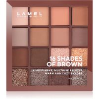 LAMEL 16 Shades Of Brown Lidschattenpalette 16 g