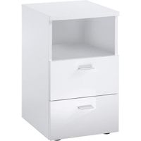 Carryhome NOČNÝ STOLÍK, biela, 35/62/40 cm
