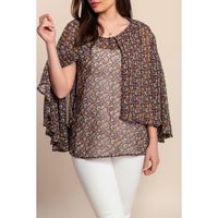 Bluza S Printom, Bordo