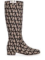 30mm Vlogo Jacquard Tall Boots