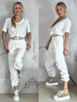 Ecru cargo pants By o la la