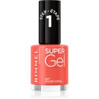 Rimmel Super Gel gel lak za nohte brez uporabe UV/LED lučke odtenek 047 Spiced Coral 12 ml