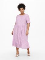 Pink Floral Dress ONLY CARMAKOMA Megan - Women