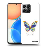 Silikónový prehľadný obal pre Honor X8 4G - Diamanty White