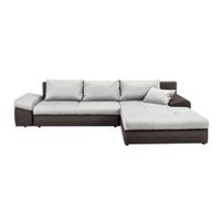 Carryhome ROHOVÁ SEDAČKA, textil, hnědá, béžová