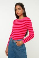 Damen T-shirt Langarm Trendyol Striped