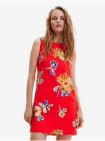 Red women's floral dress Desigual Sundance - Women's