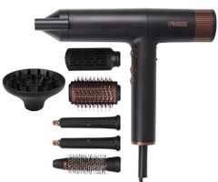 Multifunkčný stylingový kulmofén so siedmimi nástavcami Princess Airstyler Pro - 2000 W, čierny (529205) + darček zadarmo