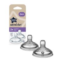 Tommee Tippee Natural Start Anti-Colic Teat etetőcumi Variable Flow 0m+ 2 db