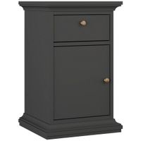 P & B NOČNÝ STOLÍK, sivá, 43,6/69,6/40 cm