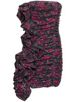 Sequined Ruffled Mini Dress