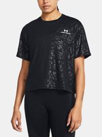 Under Armour Vanish Energy Emboss Crop SS Tricou Negru