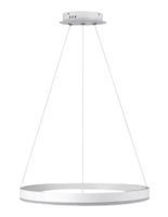 German Závěsné LED stropní svítidlo Noble / 60 cm / 3675 lm / bílá