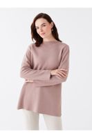 LC Waikiki Crew Neck Plain Long Sleeve Women's Knitwear Tunic