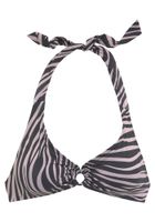 LASCANA Bikini gornji dio  siva / crna