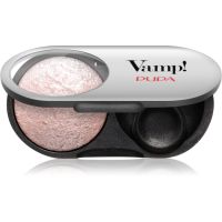 PUPA Milano Vamp! Radiant Baked Eyeshadow langanhaltender, schimmernder Lidschatten Farbton 208 Ballerina Pink - WET & DRY 1 g