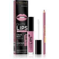 Eveline Cosmetics OH! my LIPS Matt set za usne 03 Rose Nude 2 kom