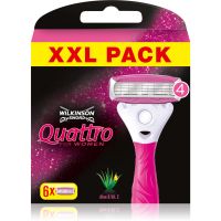 Wilkinson Sword Quattro for Women Aloe & Vit. E сменяеми глави 6 бр.