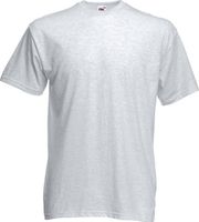 Fruit of the Loom Základní pánské bavlněné tričko Valueweight T střední gramáž, 165 g/m Barva: šedá popelavá melír, Velikost: S F140