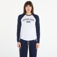 T-shirt Michael Kors Crew Ls Logo Fitted Tee Midnight Blue L