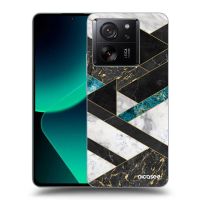 Silikónový prehľadný obal pre Xiaomi 13T - Dark geometry