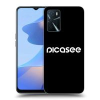 Silikónový čierny obal pre OPPO A16 - Picasee - new logo - white