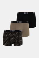 BOSS boxerky pánske bavlnené s elastanom Trunk 3P Power Desig 3-pak