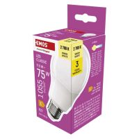 8 + 2 zdarma – LED žárovka Classic A60 / E27 / 9,5 W (75 W) / 1 055 lm / teplá bílá