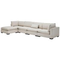 Livetastic ROHOVÁ SEDACIA SÚPRAVA, textil, krémová