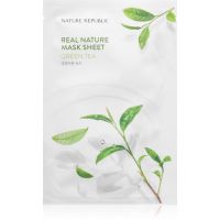 NATURE REPUBLIC Real Nature Green Tea Mask Sheet хидратираща платнена маска със зелен чай 23 мл.