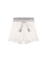 Cotton Eyelet Lace Shorts W/bow