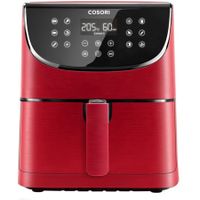 Cosori CP158-AF PREMIUM + 5x špíz a gril. rošt - červená - Horkovzdušná fritéza