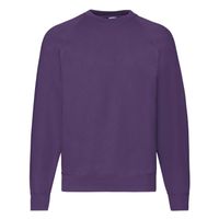 Fioletowa bluza męska Raglan Sweat Fruit of the Loom