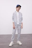 DEFACTO Boy Gray Elastic Waist Leg Pocket School Jogger Sweatpants