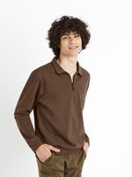 Celio Cechinzip Pullover Braun